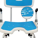 NNEDSZ Orthonica Height Adjustable Aluminium Shower Chair With Adjustable Armrests