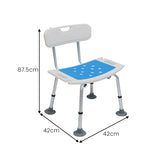 NNEDSZ Orthonica Height Adjustable Aluminium Shower Chair With Shower Head Holder