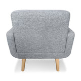 NNEDSZ Sarantino 6-Seater Linen Sofa Set Couch Futon - Light Grey