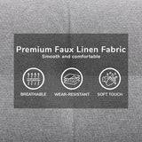 NNEDSZ Sarantino 3 Seater Linen Couch Sofa Bed Lounge Futon - Light Grey