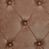 NNEDSZ Sarantino Faux Velvet Tufted Sofa Bed Couch Futon - Brown