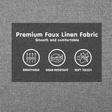 NNEDSZ Sarantino 3-Seater Corner Sofa Bed with Chaise Lounge - Light Grey