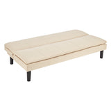 NNEDSZ Sarantino 3 Seater Modular Faux Linen Fabric Sofa Bed Couch - Beige