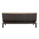 NNEDSZ Sarantino 3 Seater Modular Faux Linen Fabric Sofa Bed Couch - Beige