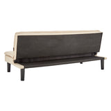 NNEDSZ Sarantino 3 Seater Modular Faux Linen Fabric Sofa Bed Couch - Beige