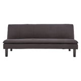 NNEDSZ Sarantino 3 Seater Modular Faux Linen Fabric Sofa Bed Couch - Black