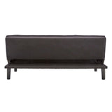 NNEDSZ Sarantino 3 Seater Modular Faux Linen Fabric Sofa Bed Couch - Black