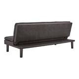 NNEDSZ Sarantino 3 Seater Modular Faux Linen Fabric Sofa Bed Couch - Black