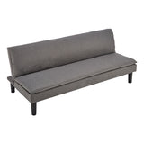 NNEDSZ Sarantino 3 Seater Modular Faux Linen Fabric Sofa Bed Couch -Dark Grey