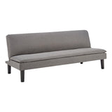 NNEDSZ Sarantino 3 Seater Modular Faux Linen Fabric Sofa Bed Couch -Dark Grey