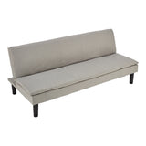 NNEDSZ Sarantino 3 Seater Modular Faux Linen Fabric Sofa Bed Couch Light Grey