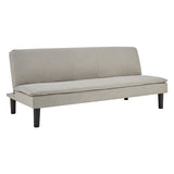 NNEDSZ Sarantino 3 Seater Modular Faux Linen Fabric Sofa Bed Couch Light Grey