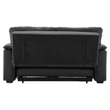 NNEDSZ Sarantino Faux Leather Sofa Bed Couch Lounge - Black