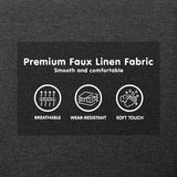 NNEDSZ Sarantino 3-Seater Fabric Sofa Bed Futon - Dark Grey