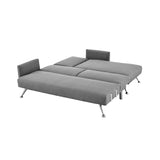 NNEDSZ Sarantino Mia 3-Seater Corner Sofa Bed Chaise and Pillows Dark Grey