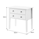 NNEDSZ Sarantino Sven Bedside Table Night Stand - White