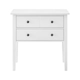 NNEDSZ Sarantino Sven Bedside Table Night Stand - White