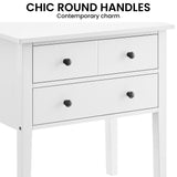 NNEDSZ Sarantino Sven Bedside Table Night Stand - White