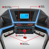 NNEDSZ K1000 Foldable Treadmill with Incline for Home Gym Cardio