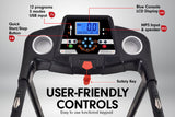 NNEDSZ V30 Foldable Treadmill Manual Incline Home Gym Cardio