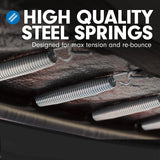 NNEDSZ 4.5ft Trampoline Round Free Safety Net Spring Pad Cover Mat Yellow Pink