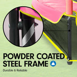 NNEDSZ 4.5ft Trampoline Round Free Safety Net Spring Pad Cover Mat Yellow Pink