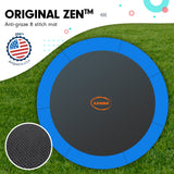 NNEDSZ 8ft Trampoline Free Ladder Spring Mat Net Safety Pad Cover Round Enclosure Blue