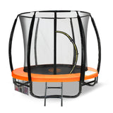 NNEDSZ 8ft Trampoline With Spring Mat Pad Net Outdoor - Orange