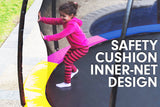 NNEDSZ 10ft Outdoor Trampoline Kids Children With Safety Enclosure Pad Mat Ladder - Rainbow