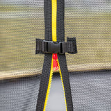 NNEDSZ 12ft Trampoline Free Ladder Spring Mat Net Safety Pad Cover Round Enclosure - Rainbow