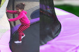 NNEDSZ 14ft Trampoline Free Ladder Spring Mat Net Safety Pad Cover Round Enclosure - Purple