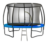 NNEDSZ 16ft Trampoline Free Ladder Spring Mat Net Safety Pad Cover Round Enclosure - Blue