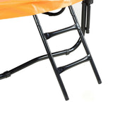 NNEDSZ 16ft Trampoline Free Ladder Spring Mat Net Safety Pad Cover Round Enclosure - Orange