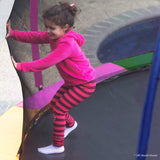 NNEDSZ 16ft Trampoline Free Ladder Spring Mat Net Safety Pad Cover Round Enclosure - Rainbow