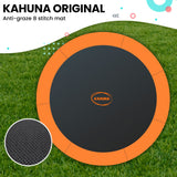 NNEDSZ 10ft Twister Springless Trampoline Safety Net Pad Mat Outdoor Orange