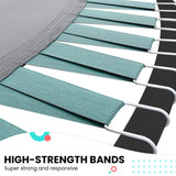 NNEDSZ 10ft Twister Springless Trampoline Safety Net Pad Mat Outdoor Orange