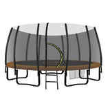 NNEDSZ Twister 14ft Springless Trampoline Outdoor Kids Safety Net Pad Mat