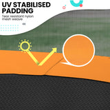 NNEDSZ Twister 14ft Springless Trampoline Outdoor Kids Safety Net Pad Mat