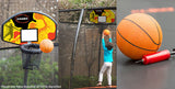 NNEDSZ Trampoline Basketball Ring Set with Mini Ball and Pump