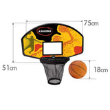 NNEDSZ Trampoline Basketball Ring Set with Mini Ball and Pump