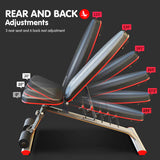 NNEDSZ Home Gym Bench Adjustable Flat Incline Decline FID 250KG Load
