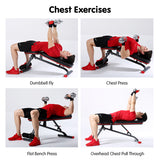 NNEDSZ Home Gym Bench Adjustable Flat Incline Decline FID 250KG Load