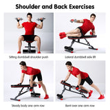 NNEDSZ Home Gym Bench Adjustable Flat Incline Decline FID 250KG Load
