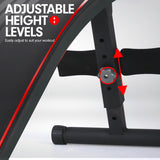 NNEDSZ Incline Sit-Up Bench with Resistance Bands and Rowing Bar