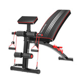 NNEDSZ Powertrain Adjustable FID Home Gym Bench with Preacher Curl Pad