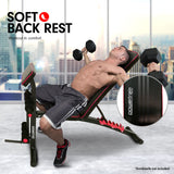 NNEDSZ Powertrain Adjustable FID Home Gym Bench with Preacher Curl Pad