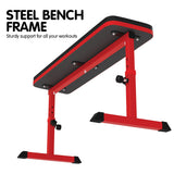 NNEDSZ Height-Adjustable Exercise Home Gym Flat Weight Bench