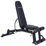 NNEDSZ Powertrain Multi Workout Bench with Transport Wheels and Adjustable Backrest