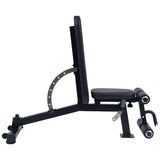 NNEDSZ Powertrain Multi Workout Bench with Transport Wheels and Adjustable Backrest