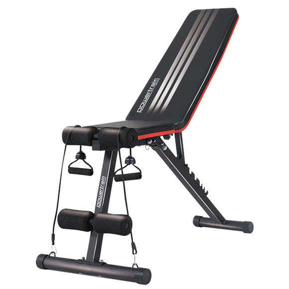 NNEDSZ Adjustable Incline Decline Exercise Bench Resistance Bands